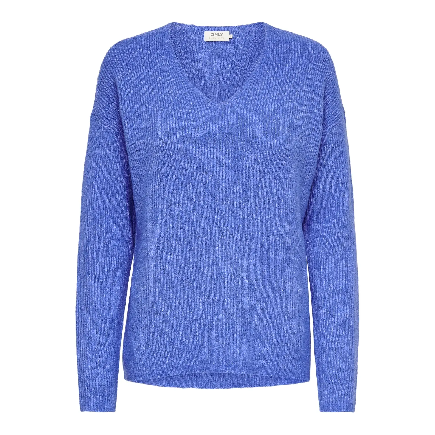 Only Women's Bleu V-Neck Sweater Camilla