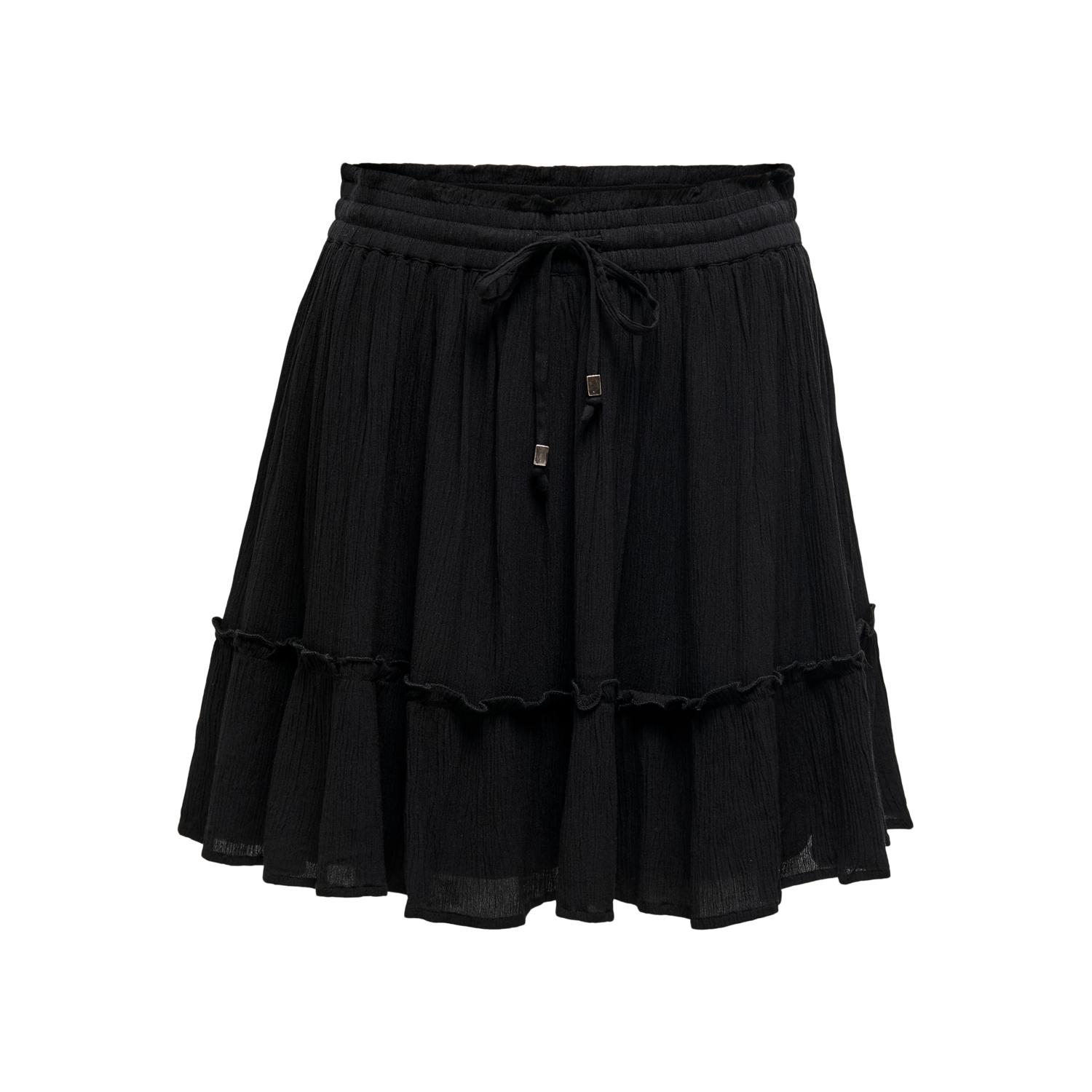 5714919542470 - ONLY Minirock ONLIBIZA LIFE SHORT SKIRT WVN NOOS Black Unifarben Schwarz - Gr S 5714919542470 - ONLY Minirock ONLIBIZA LIFE SHORT SKIRT WVN NOOS Black Unifarben Schwarz - Gr S