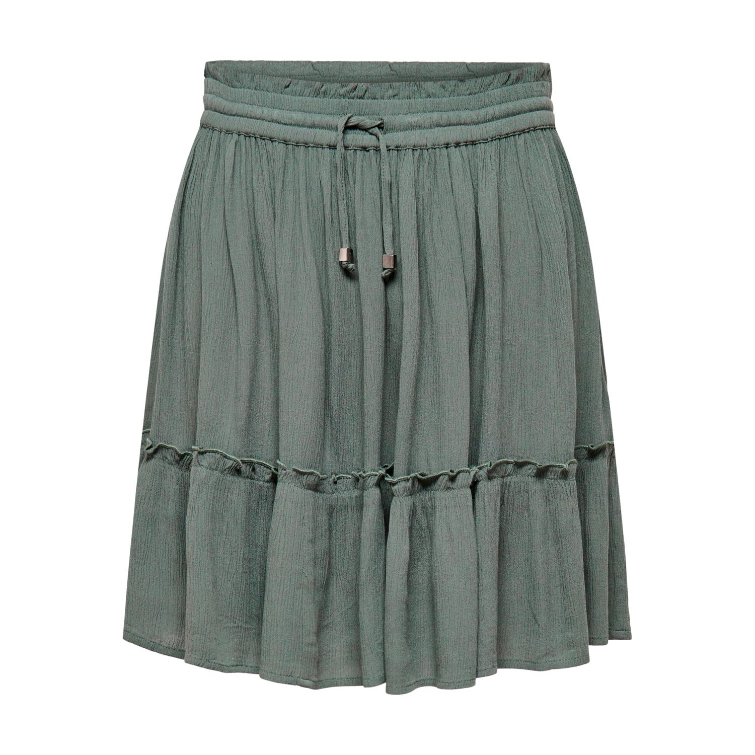 5715206405737 - ONLY Minirock ONLIBIZA LIFE SHORT SKIRT WVN NOOS Balsam Green Unifarben Grün - Gr S 5715206405737 - ONLY Minirock ONLIBIZA LIFE SHORT SKIRT WVN NOOS Balsam Green Unifarben Grün - Gr S