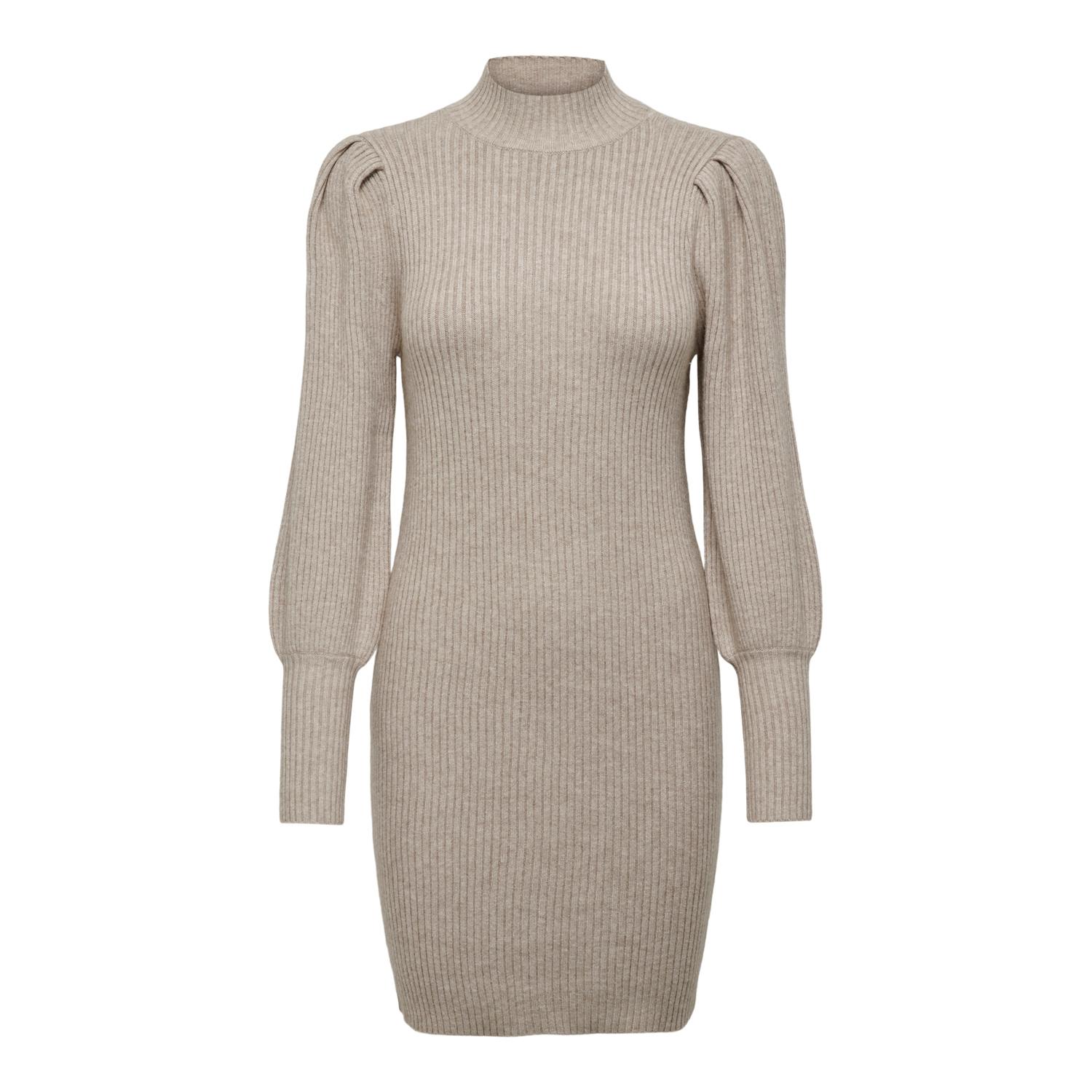 5715312987134 - ONLY Strickkleid ONLKATIA L S DRESS KNT NOOS Mocha Meringue W MELANGE Unifarben Braun - Gr L 5715312987134 - ONLY Strickkleid ONLKATIA L S DRESS KNT NOOS Mocha Meringue W MELANGE Unifarben Braun - Gr L