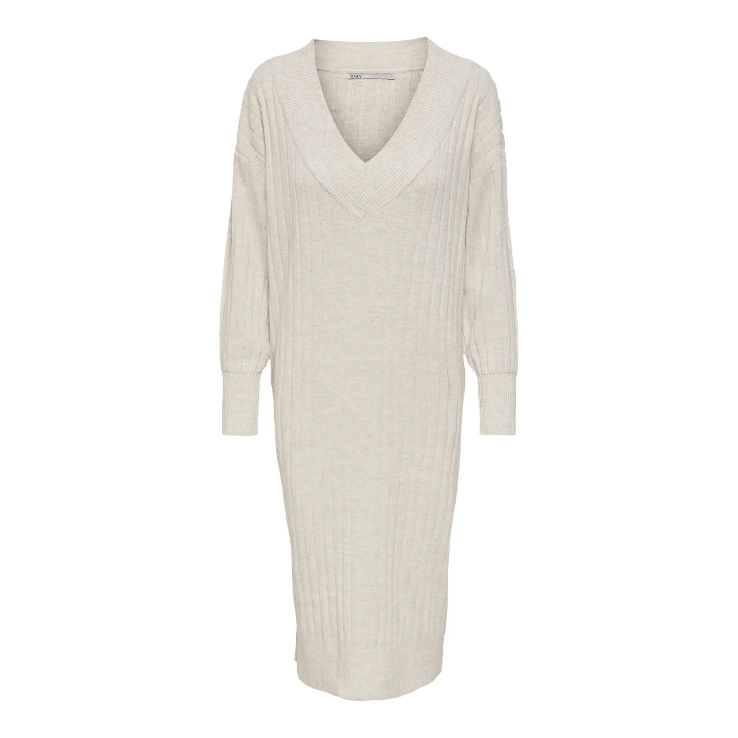 5715111398056 - Kleid mit V-Ausschnitt mit langen Ärmeln Frau New Tessa