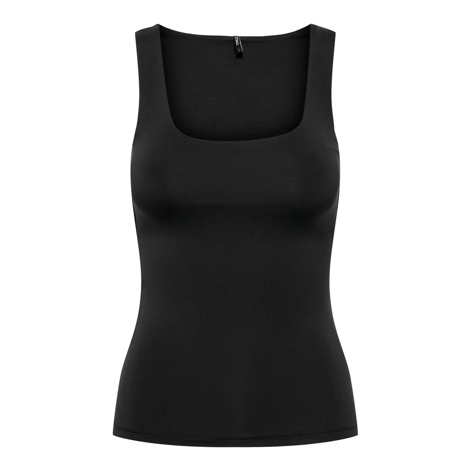 5715362267736 - - Wendbares nahtloses Trägertop in Schwarz mit eckigem Ausschnitt-Black