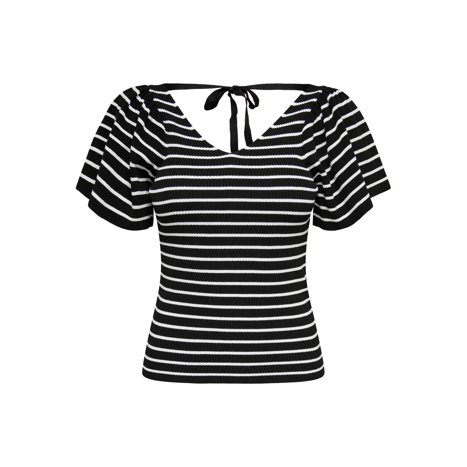 5715323864530 - ONLY T-Shirt Leelo Stripe Black CLOUD DANCER Gestreift Schwarz - Gr XS 5715323864530 - ONLY T-Shirt Leelo Stripe Black CLOUD DANCER Gestreift Schwarz - Gr XS