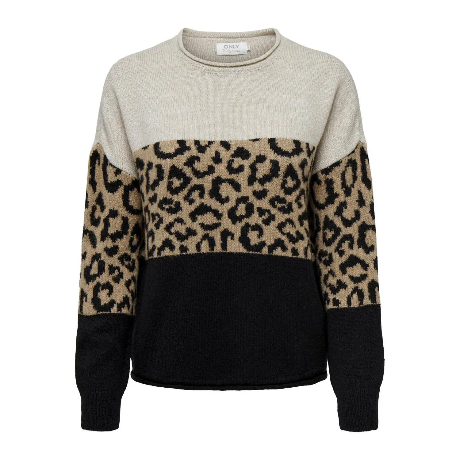 5715425462382 - Pullover mit Rundhalsausschnitt Damen Jade Animal