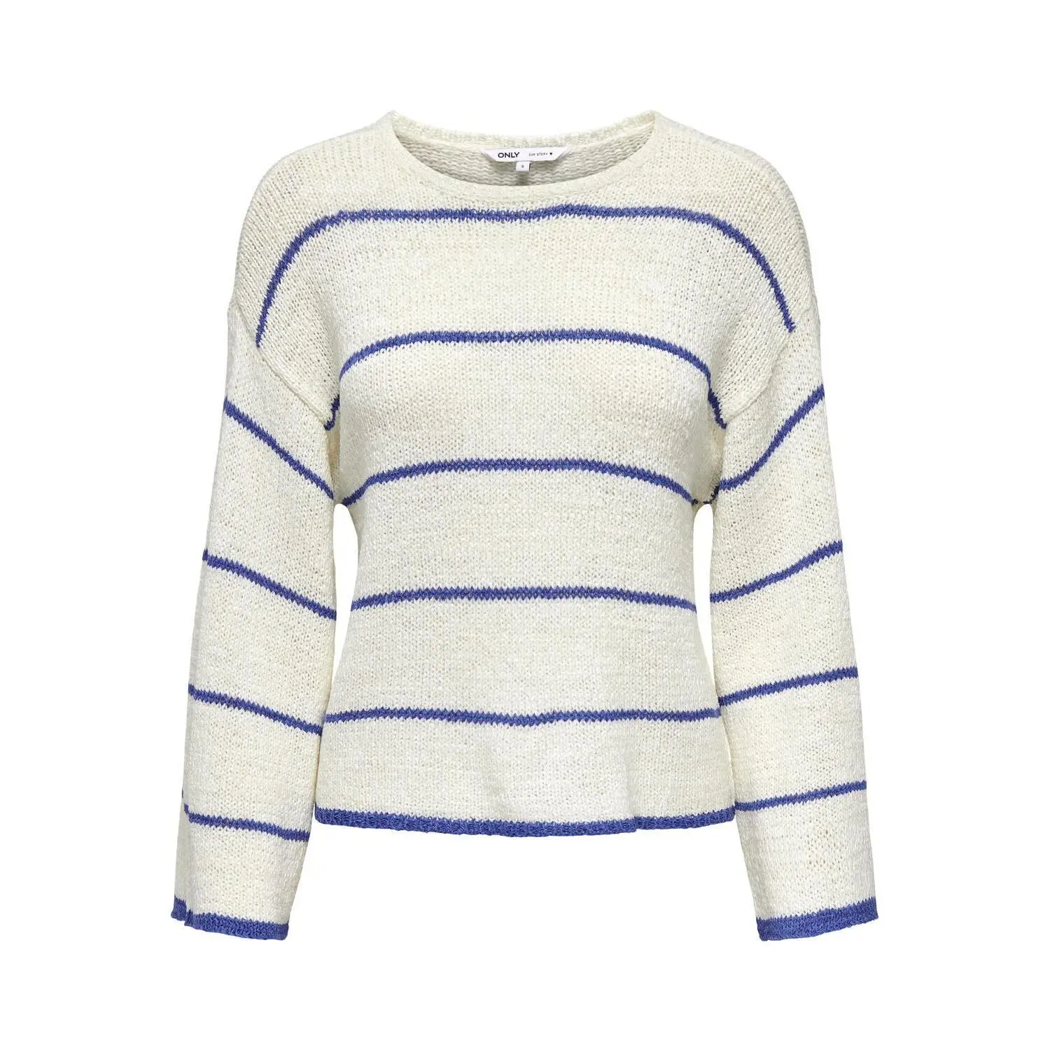 5715613176138 - Gestreifter Rundhalsausschnitt Pulli 7 8 Damen Geena