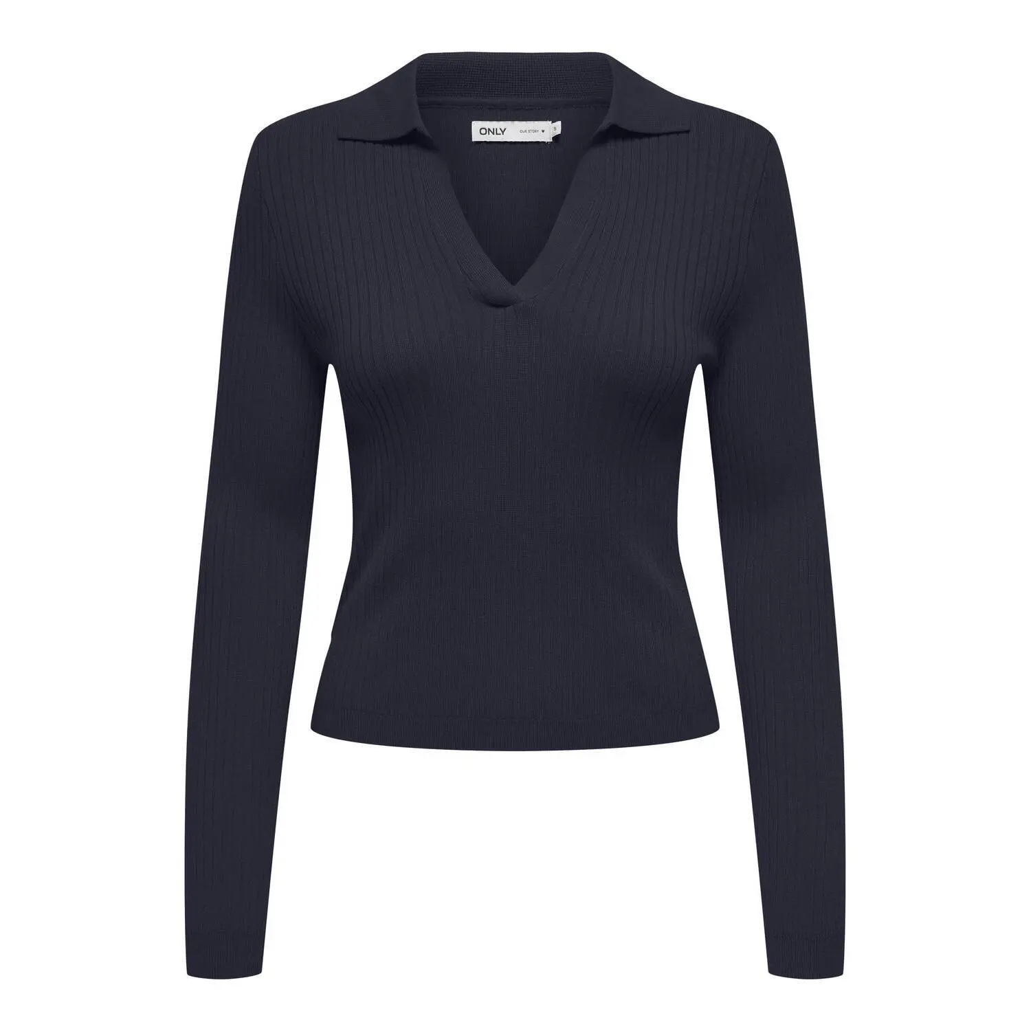 5715724675155 - Damen Langarm-Polo mit V-Ausschnitt Kaya