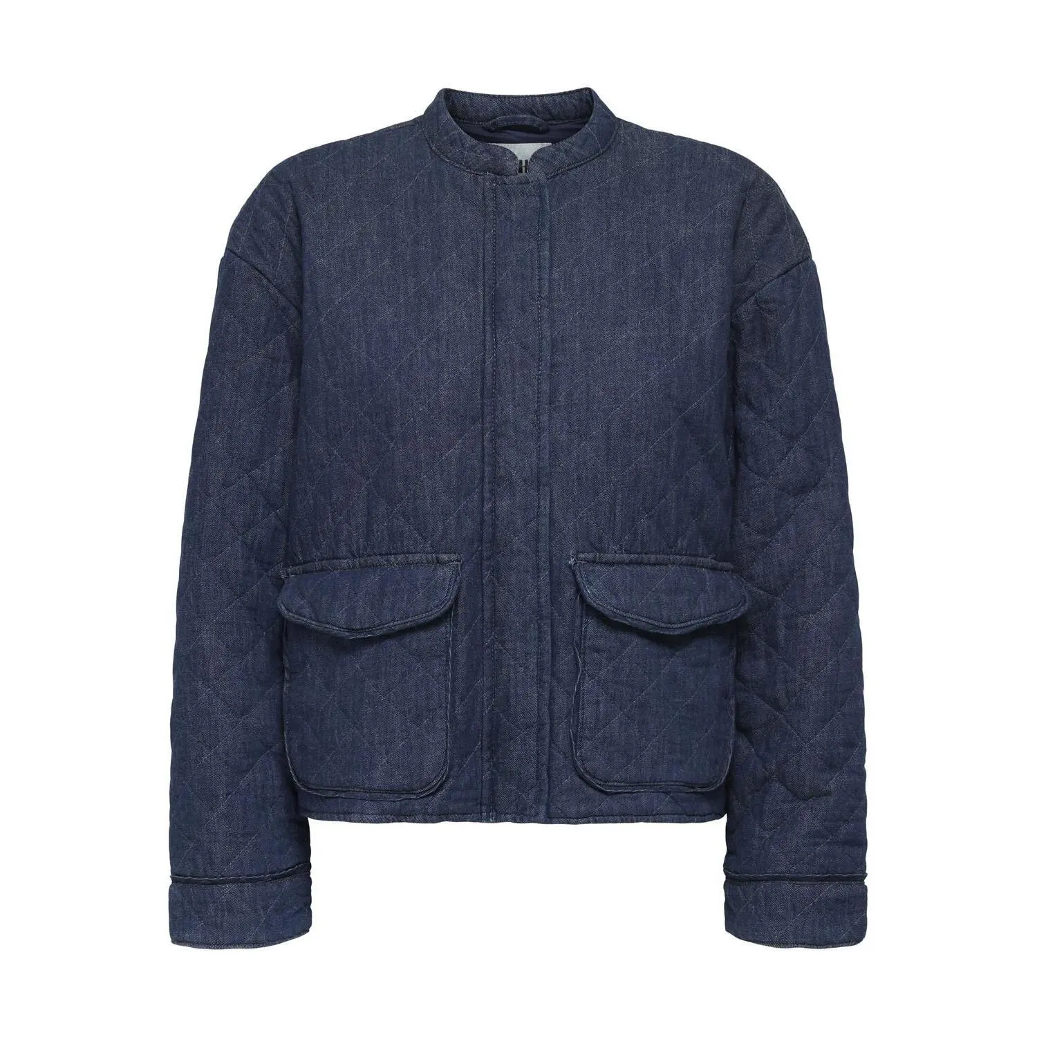 Only Quilted Jacket Onlhallie Quilted Jacket Dark Blue Denim Xl Dark Blue Denim Xl-image