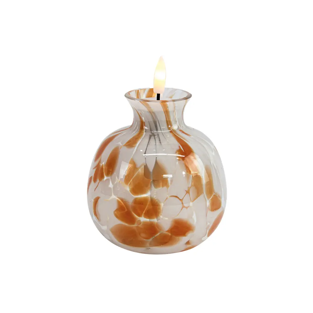 Opjet Orange Led Speckled Decoration Ball