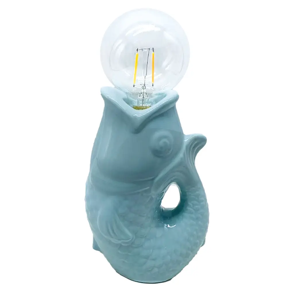 Opjet Bleu Led Decorative Object In Bird Shape