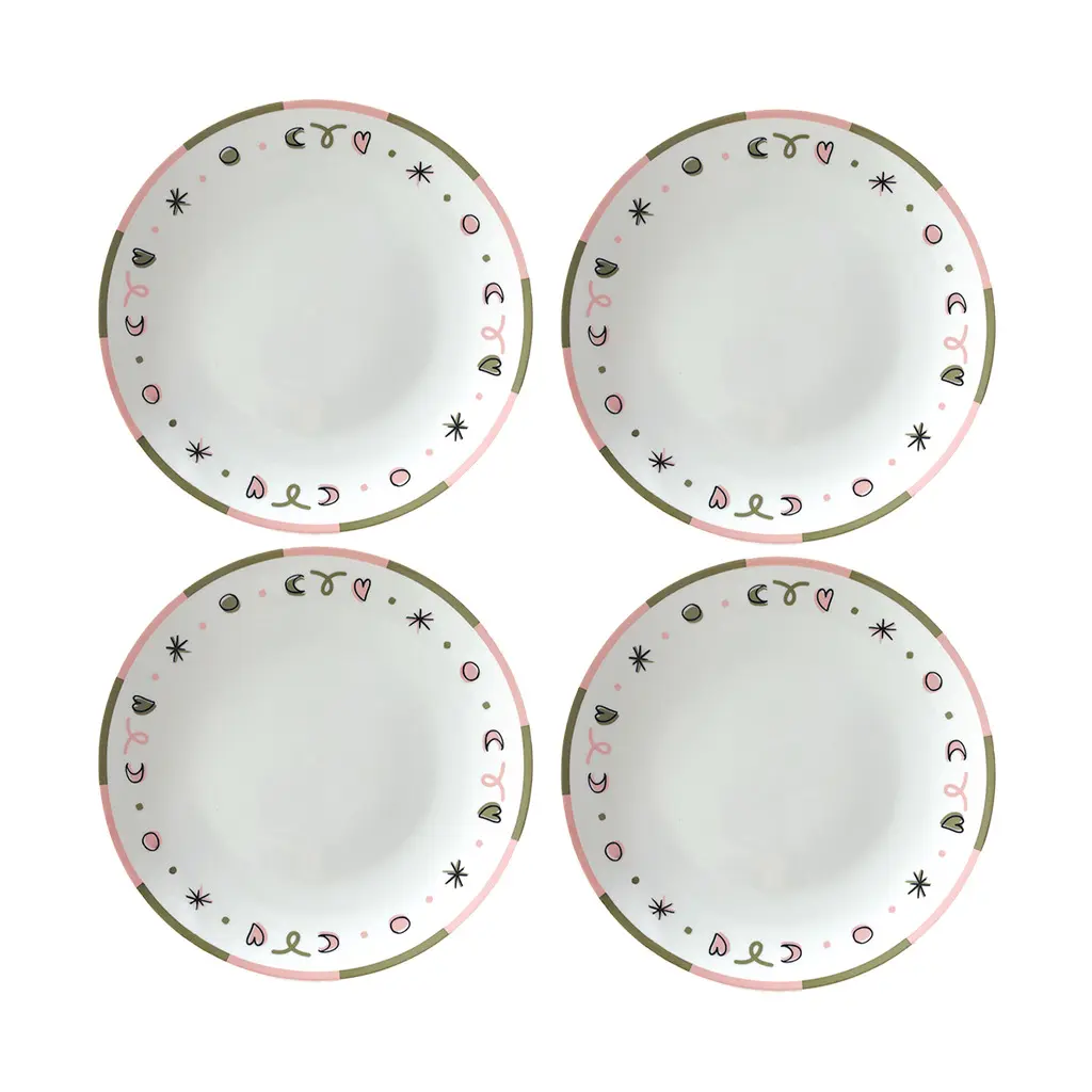Flacher Teller Küsse Opjet (x4)