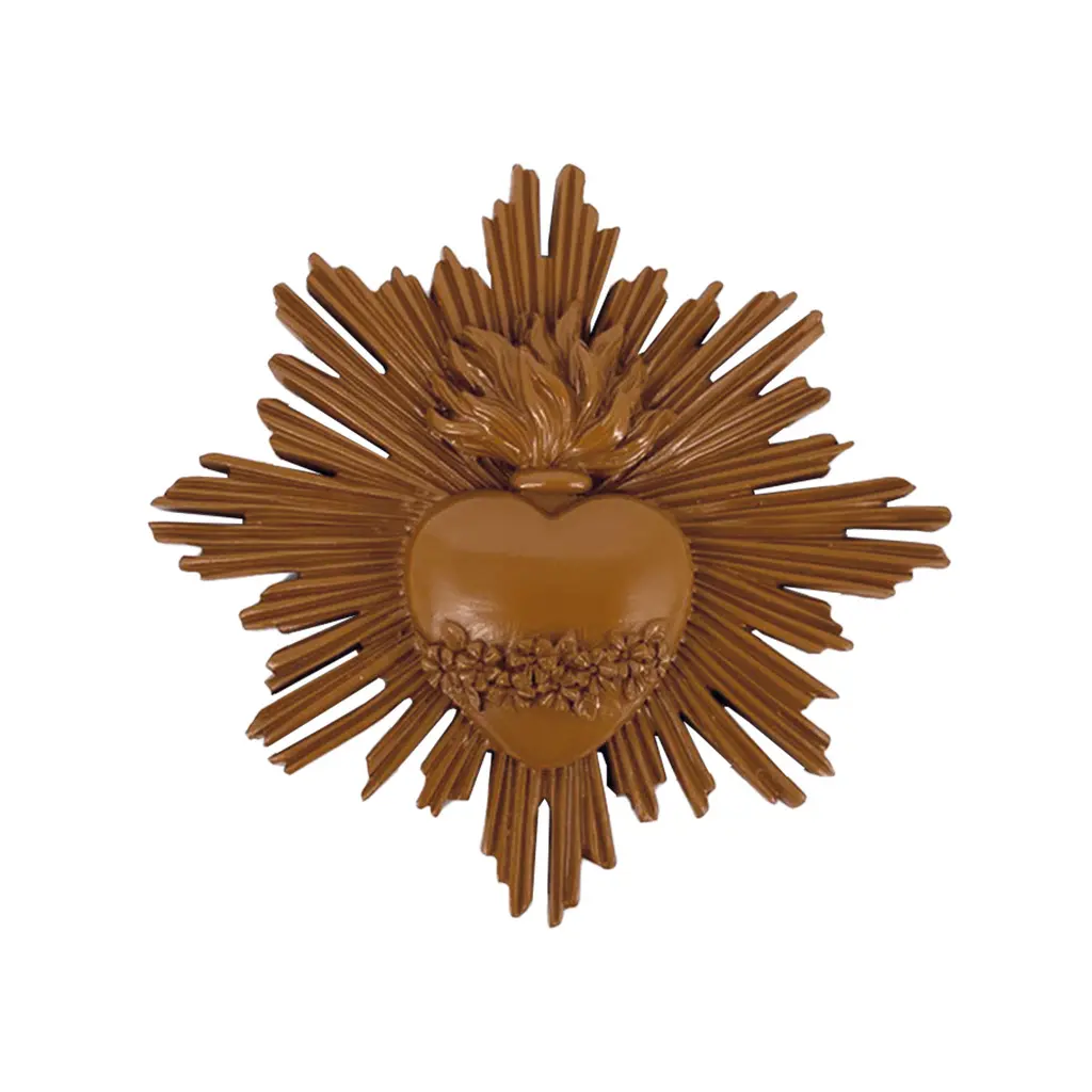 Opjet Marron Heart-Shaped Wall Decoration Ex-Voto