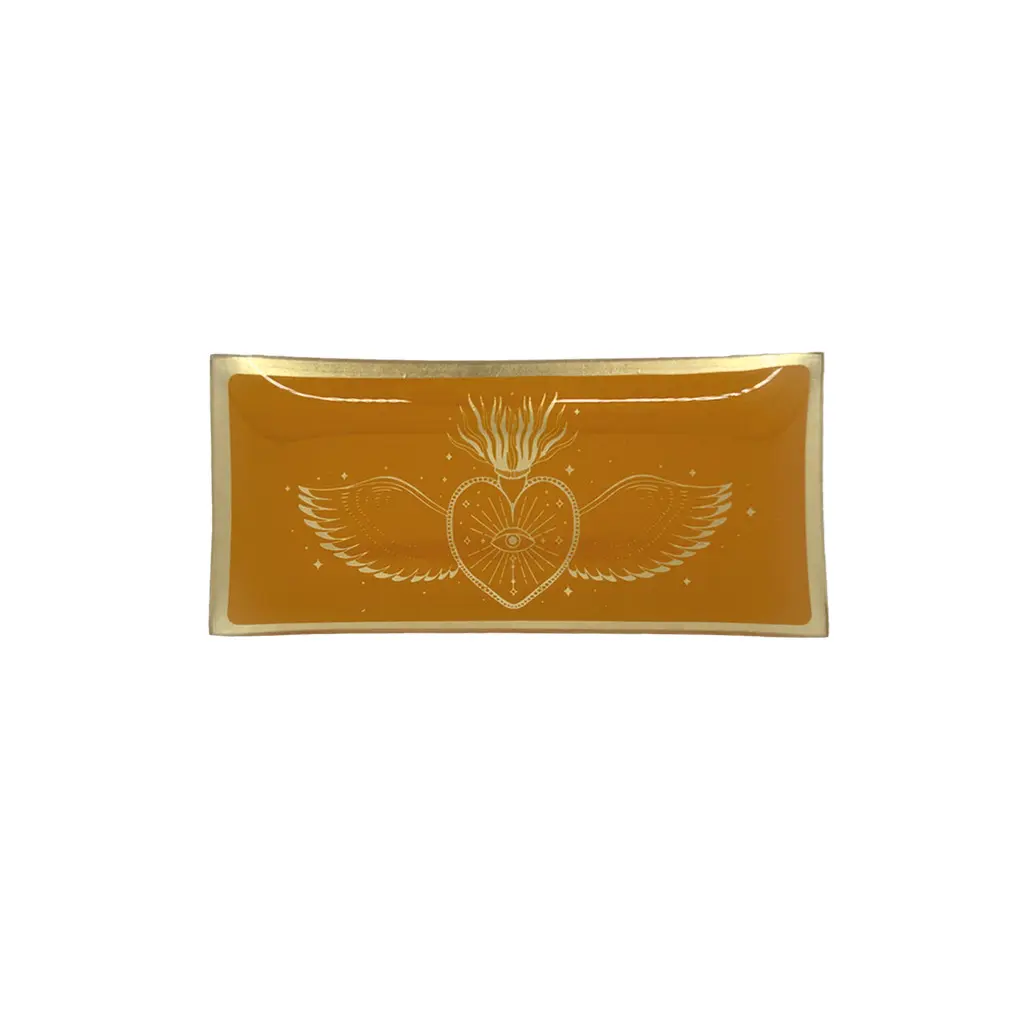 Opjet Marron Rectangular Tray Ex-Voto