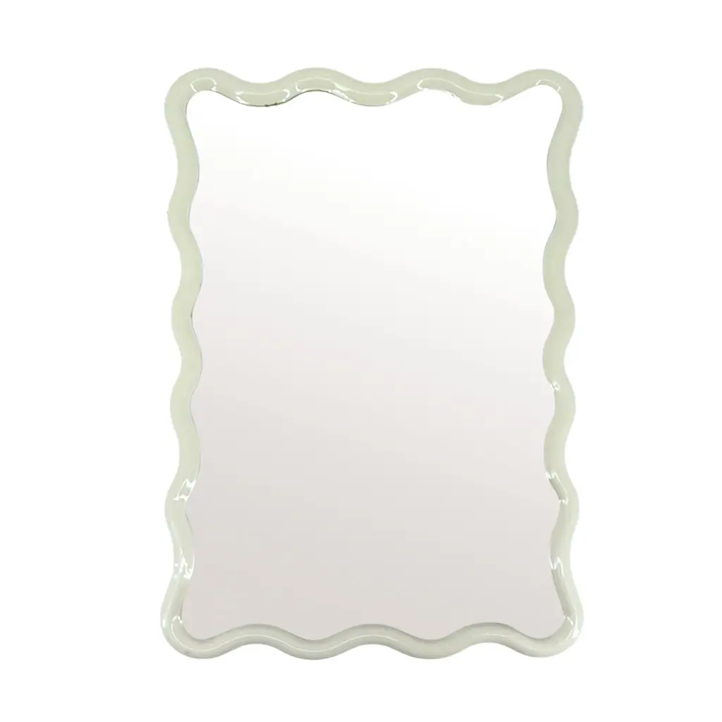 Opjet Blanc Wavy Rectangular Mirror Gm