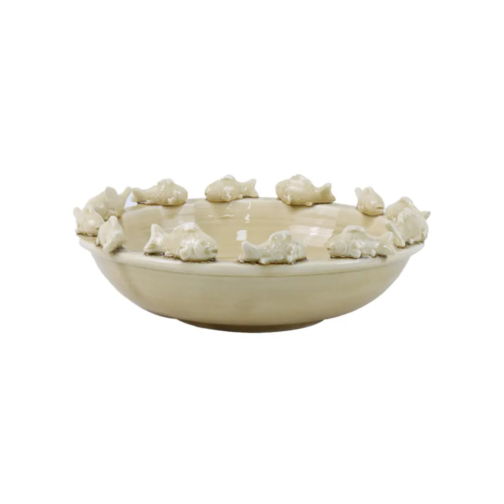 Opjet Beige Fish Centrepiece
