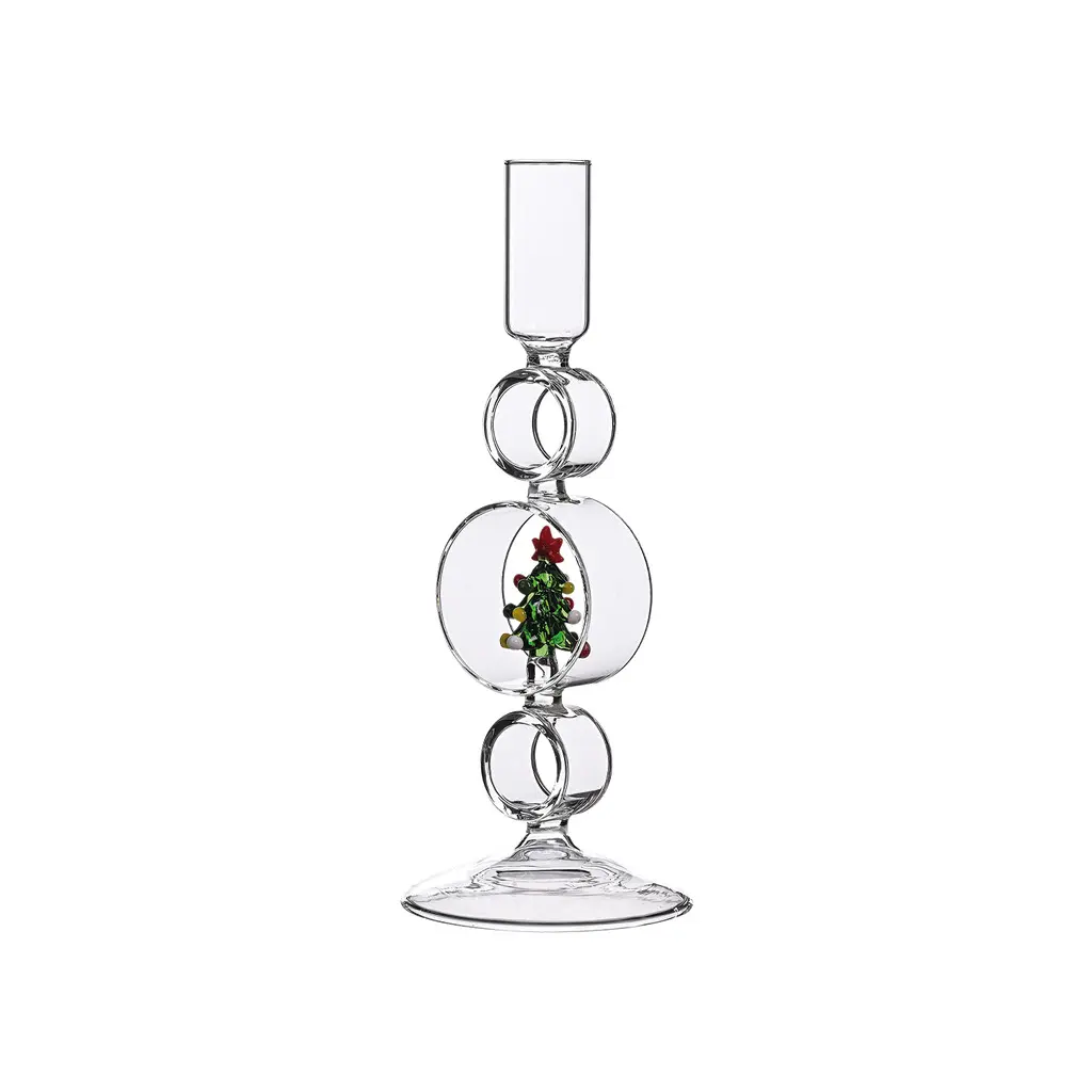 Opjet Blanc 3D Tree Pattern Candle Holder