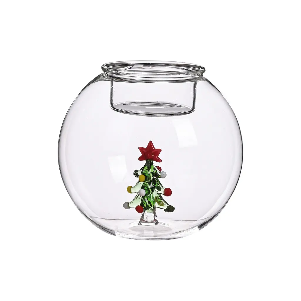 Opjet Blanc 3D Round Fir Candle Holder