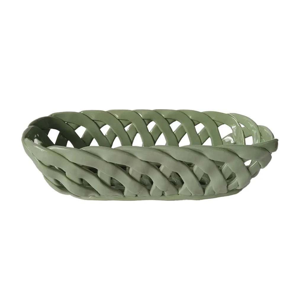 Opjet Vert Rectangular Ceramic Basket Gm