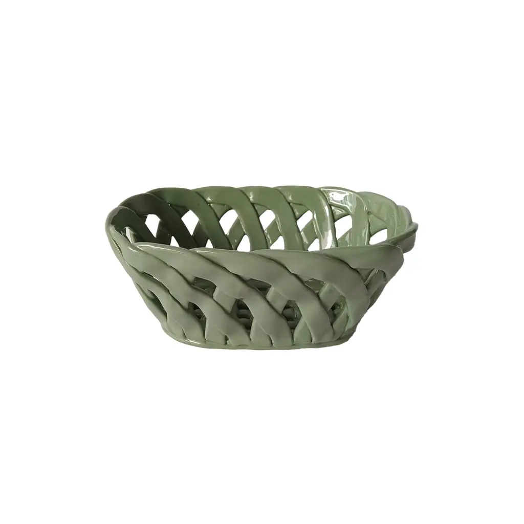 Opjet Vert Rectangular Ceramic Basket Pm