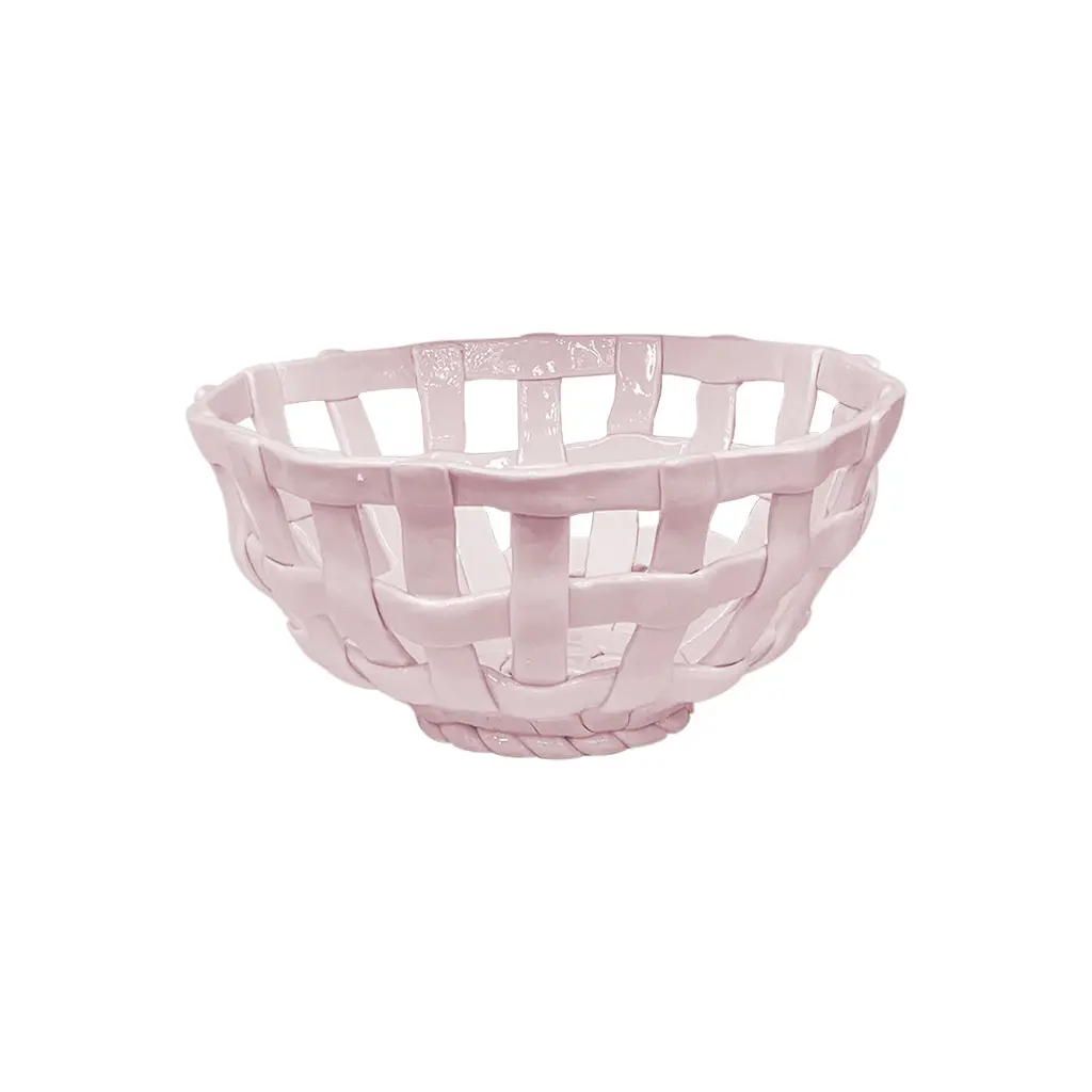 Opjet Rose Round Ceramic Basket