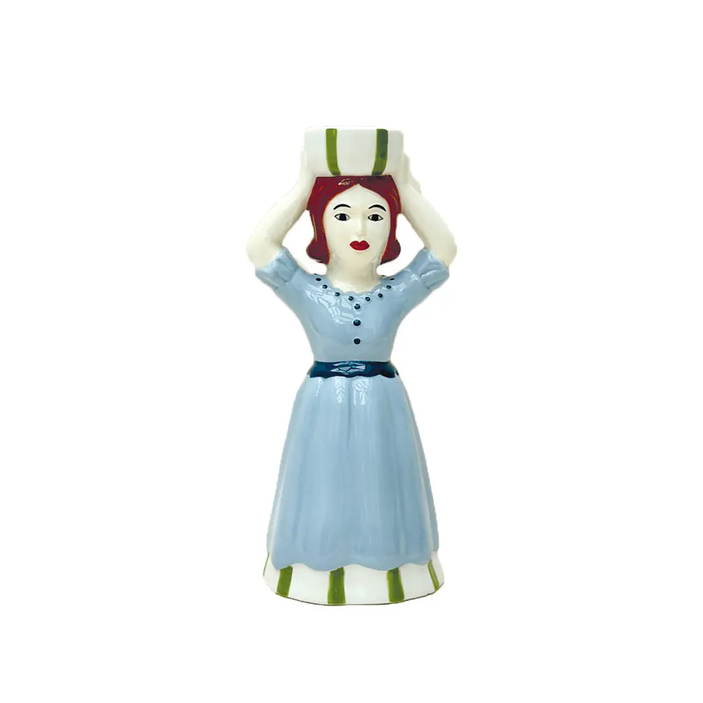 Opjet Bleu Bougeoir Figurine