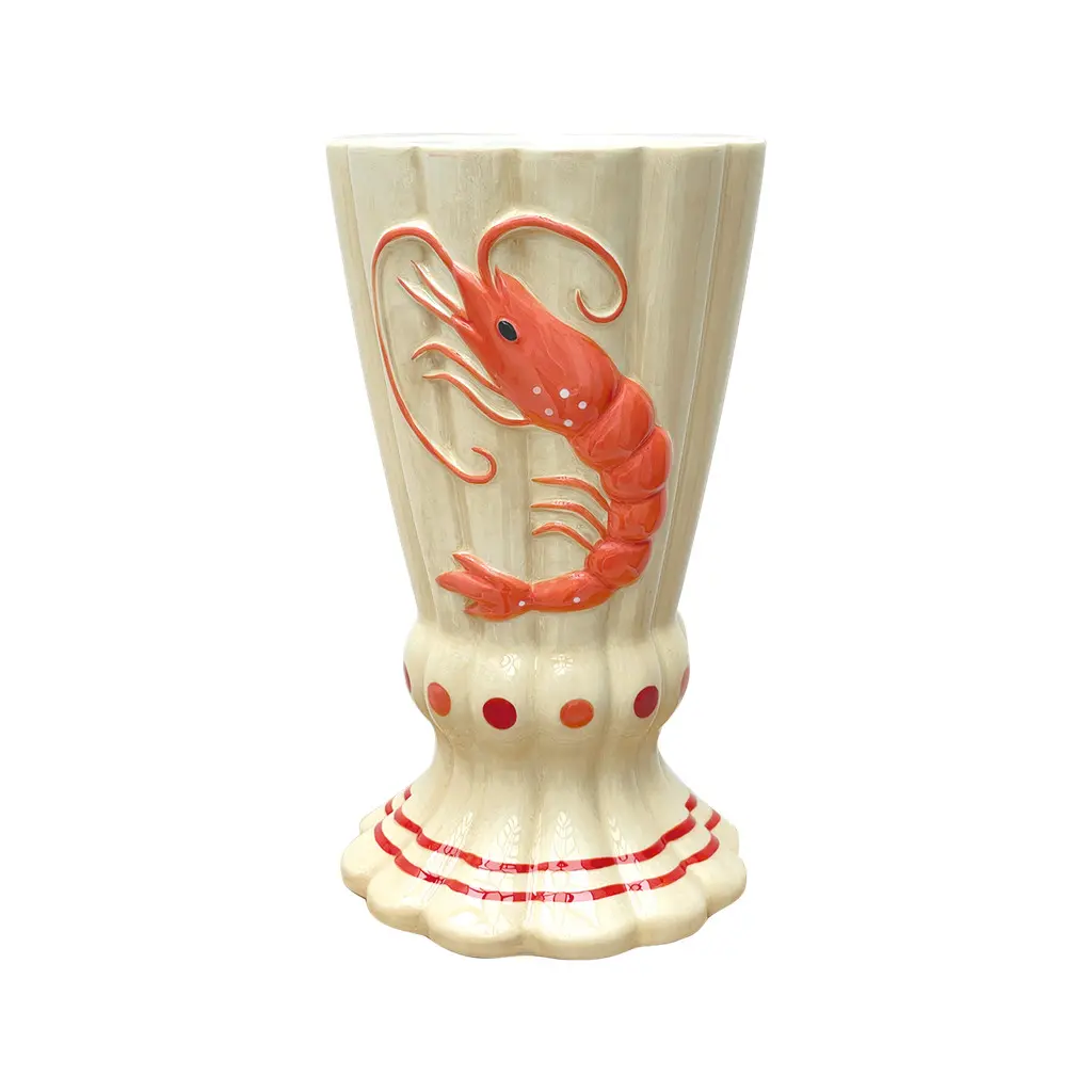 Opjet Rouge Vase Crustacé