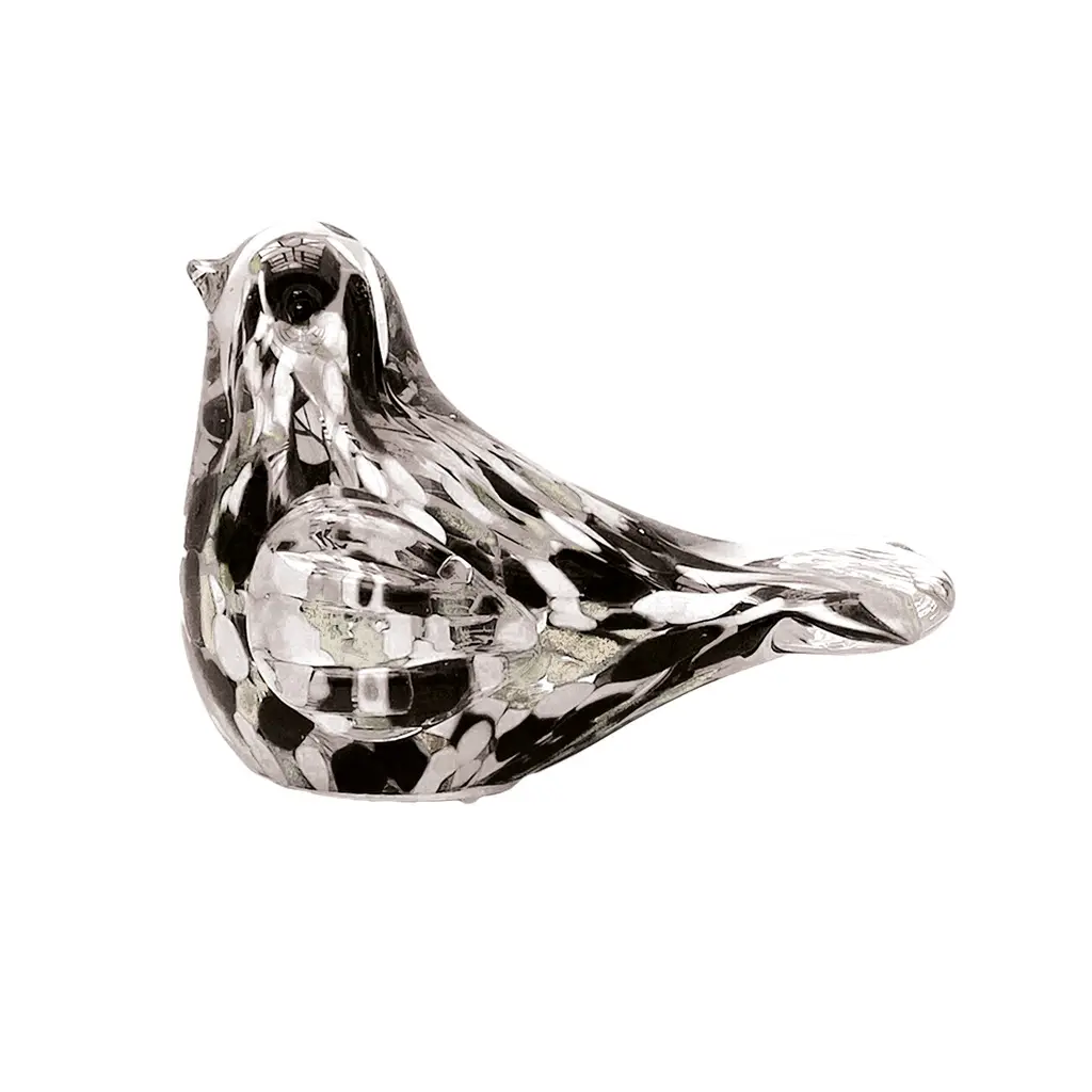 Opjet Noir Led Decorative Glass Speckled Bird