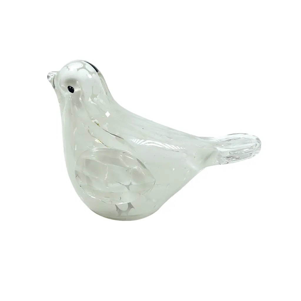 Opjet Blanc Led Decorative Glass Speckled Bird