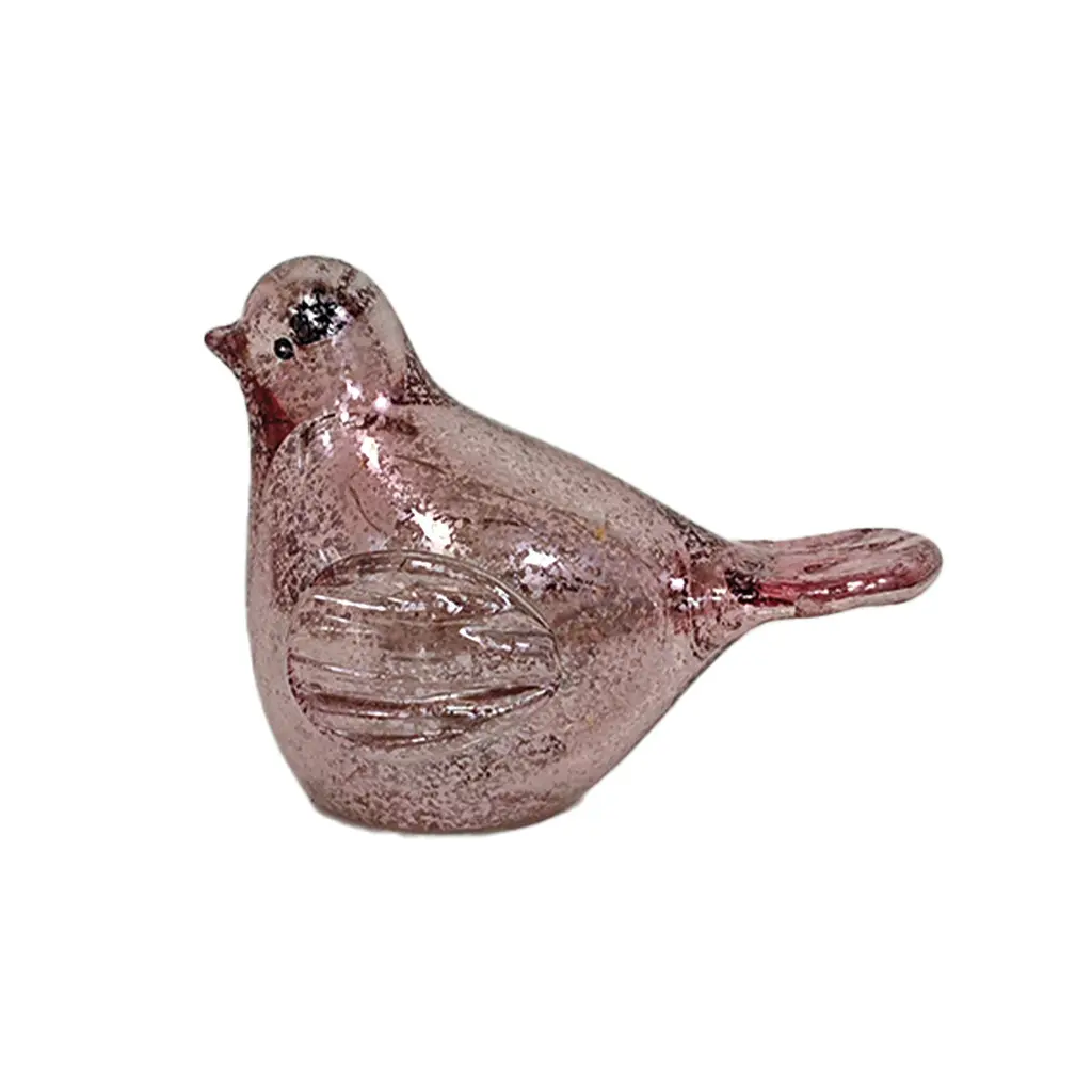 Opjet Rose Led Glass Bird Decorative Object