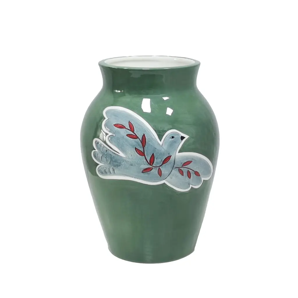 Opjet Bleu Vase Colombe