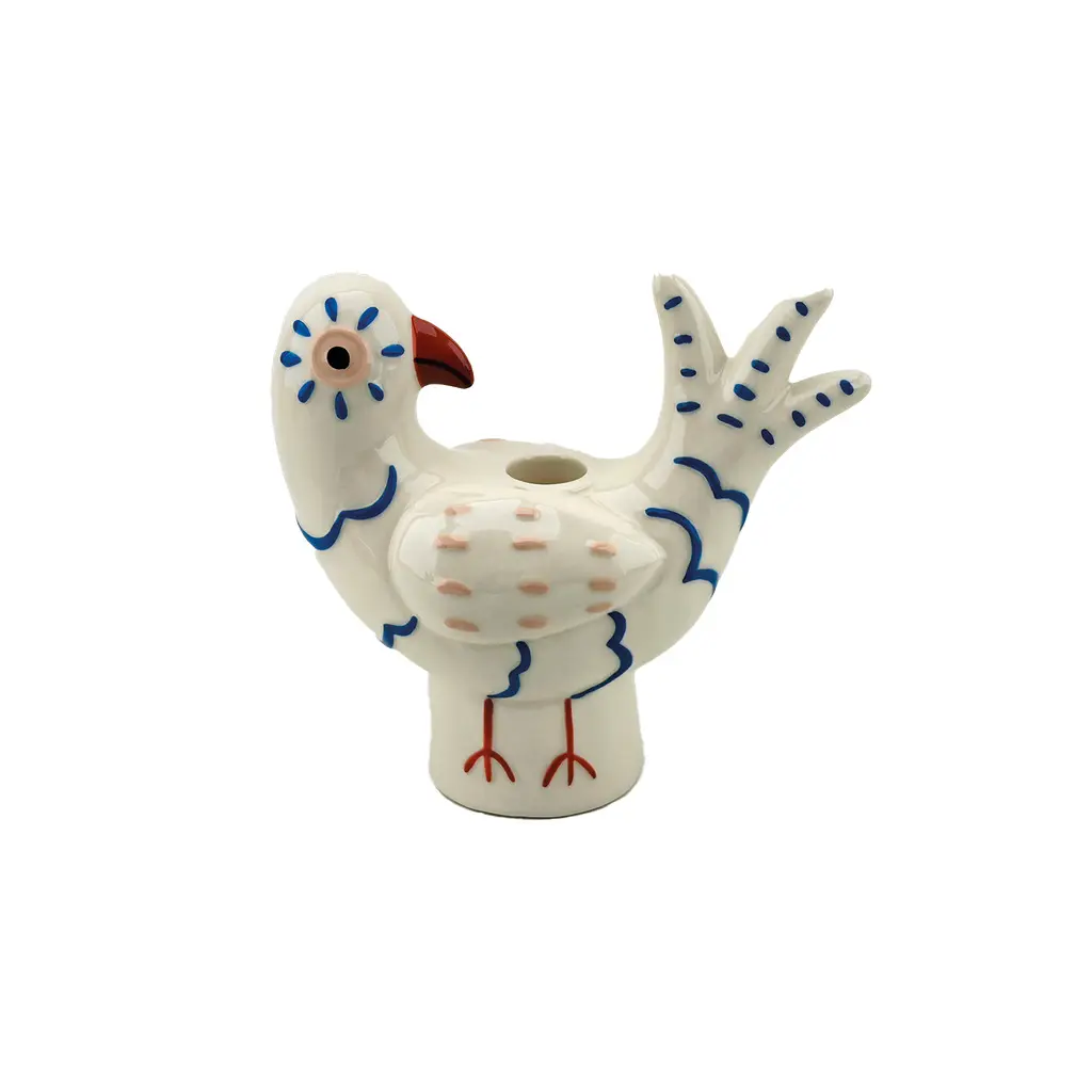 Opjet Bleu Naive Bird-Shaped Candle Holder
