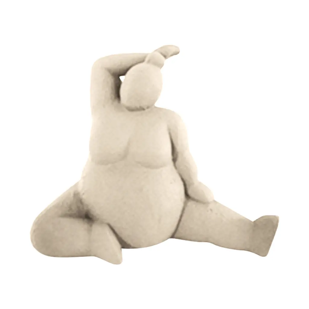 Opjet Women's Beige Woman Figurine Stretch