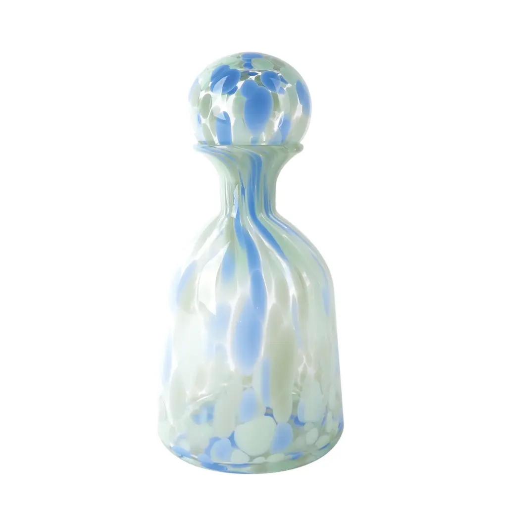 Opjet Bleu Leopard Bottle Vase