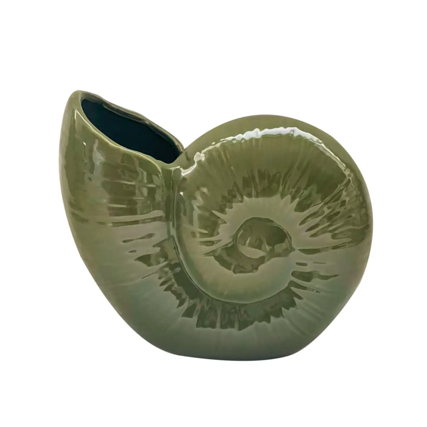 Opjet Vert Ceramic Shell Vase