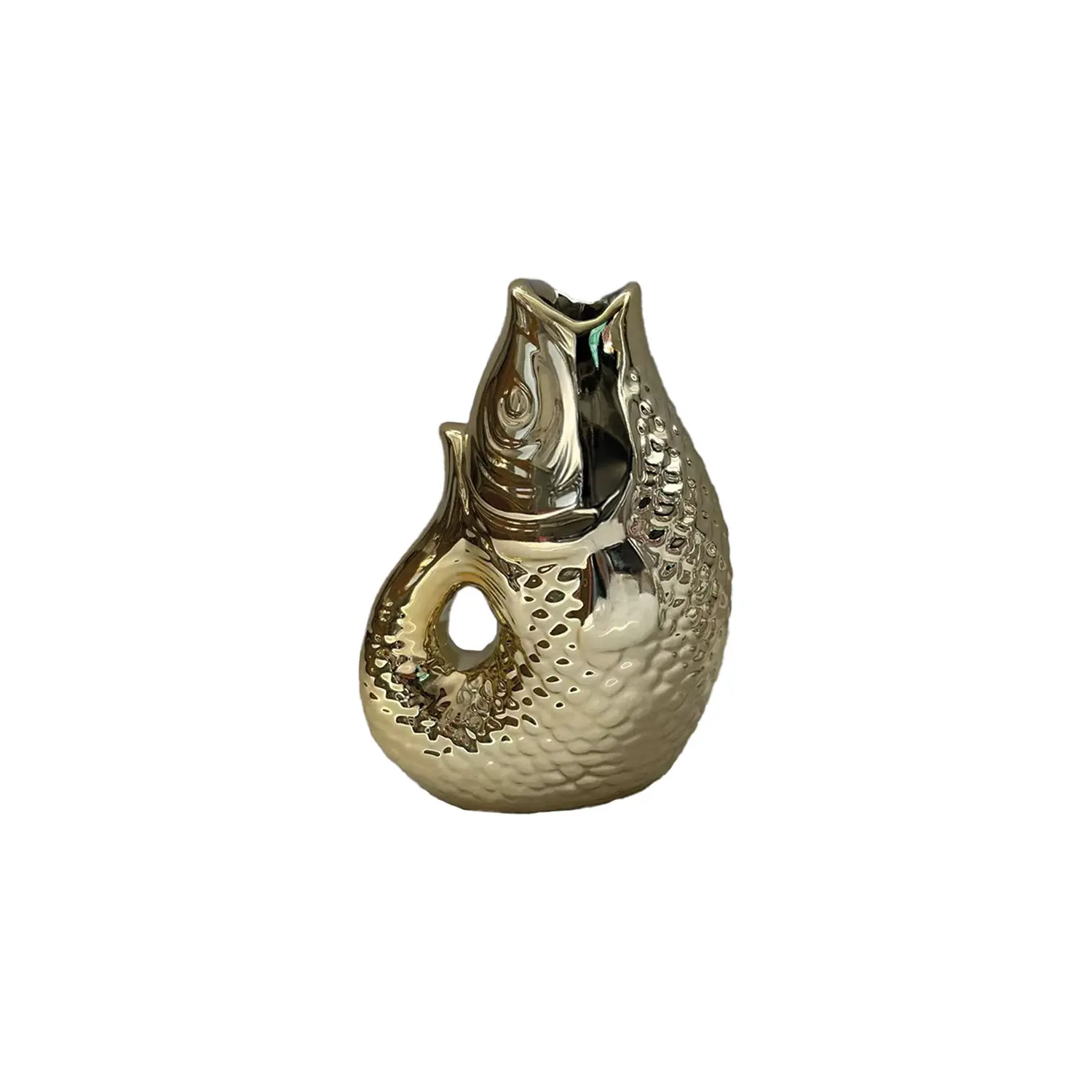 Opjet Doré Ceramic Fish Vase Pm