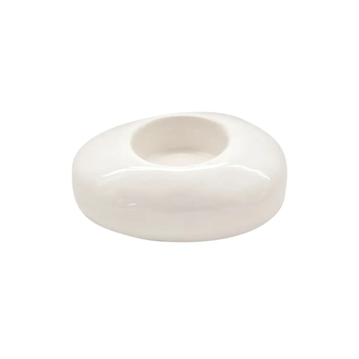 Opjet Blanc Pebble Candle Holder