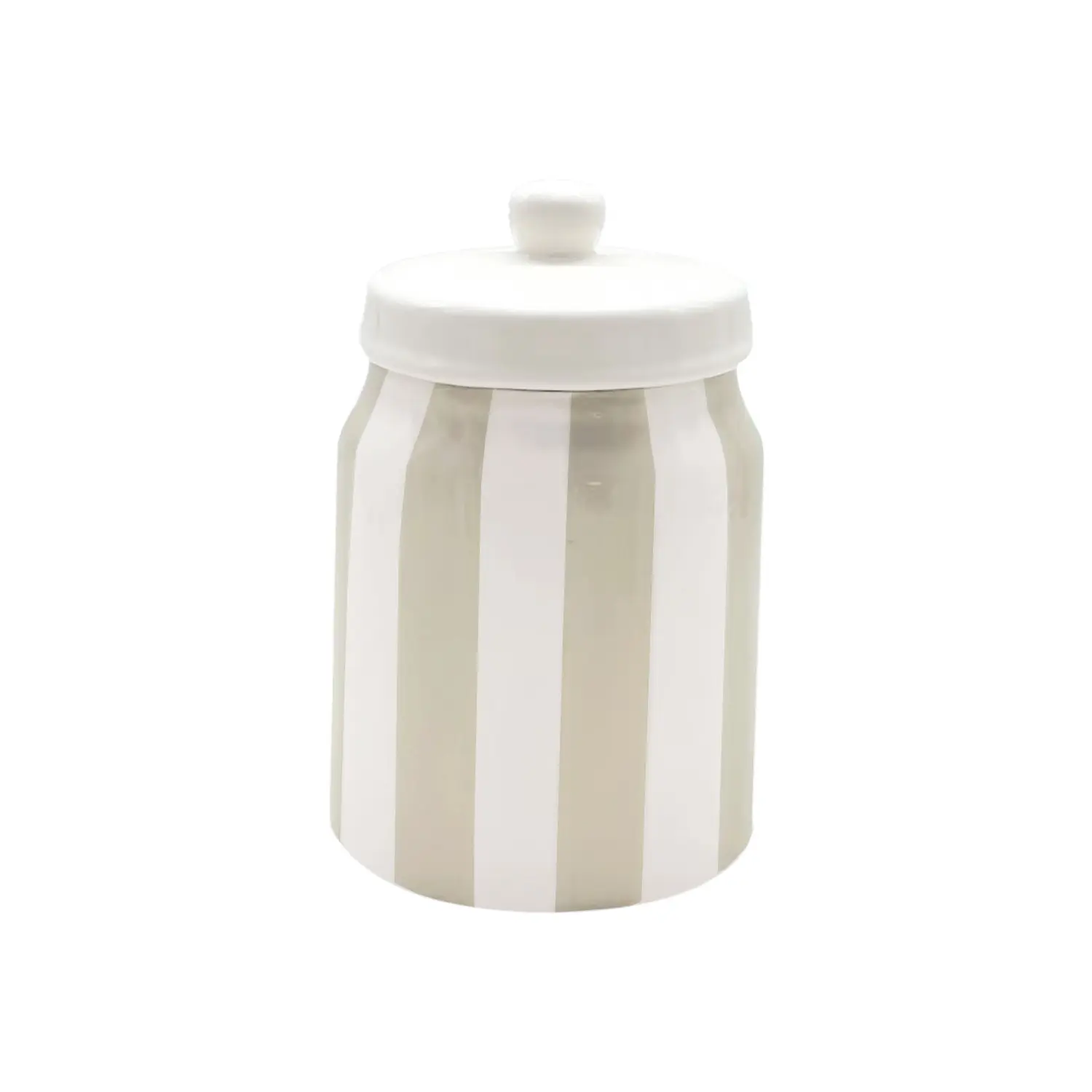 Opjet Blanc Striped Jar Box
