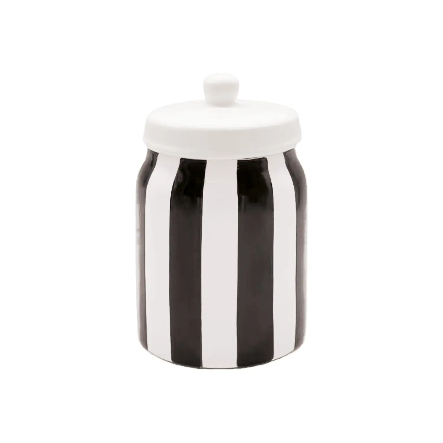 Opjet Noir Striped Jar Box