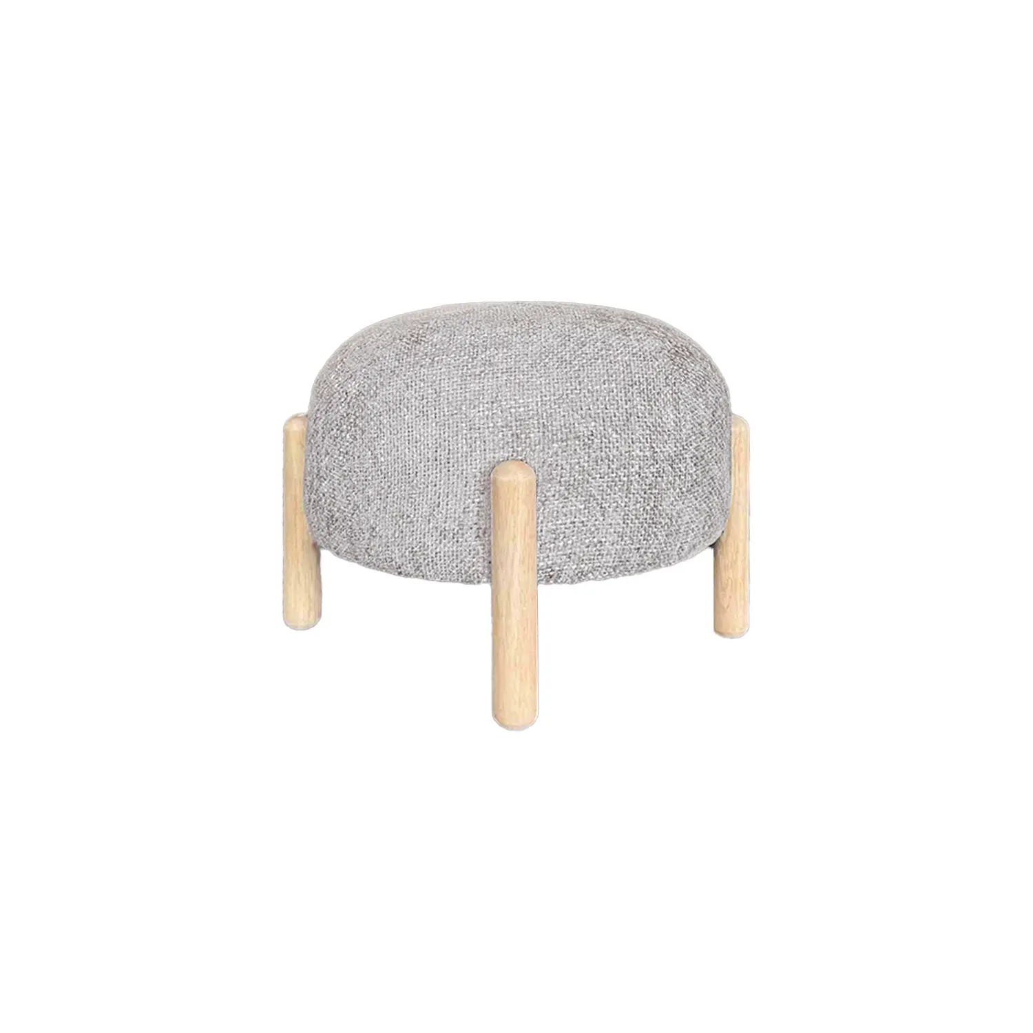Runder Chenille-Gewebehocker Opjet