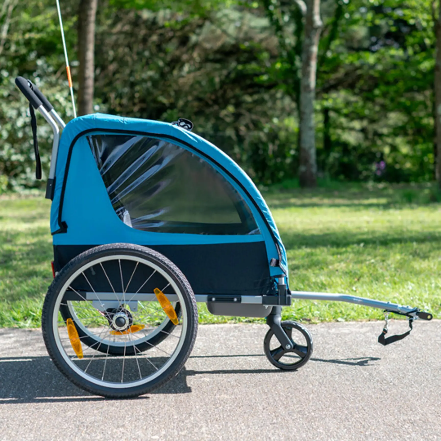 Image of Fahrradanhänger 2 in 1 Kinderwagen Optimiz