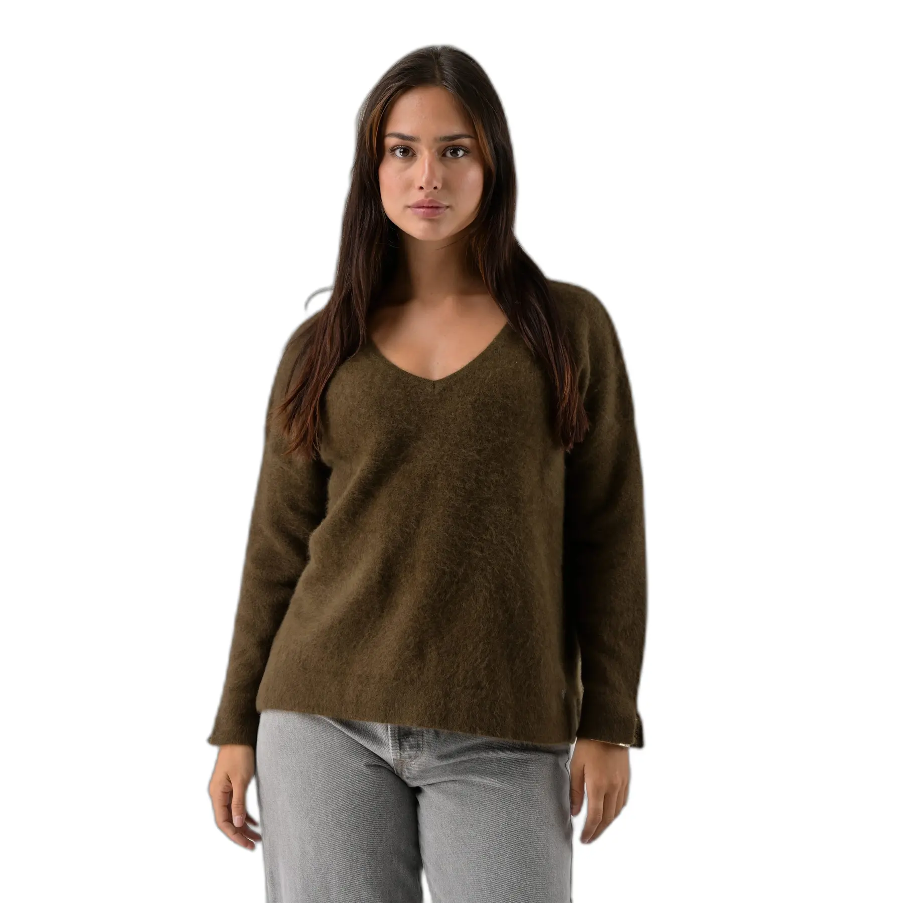 Damen V-Ausschnitt Pulli Orfeo Luzio