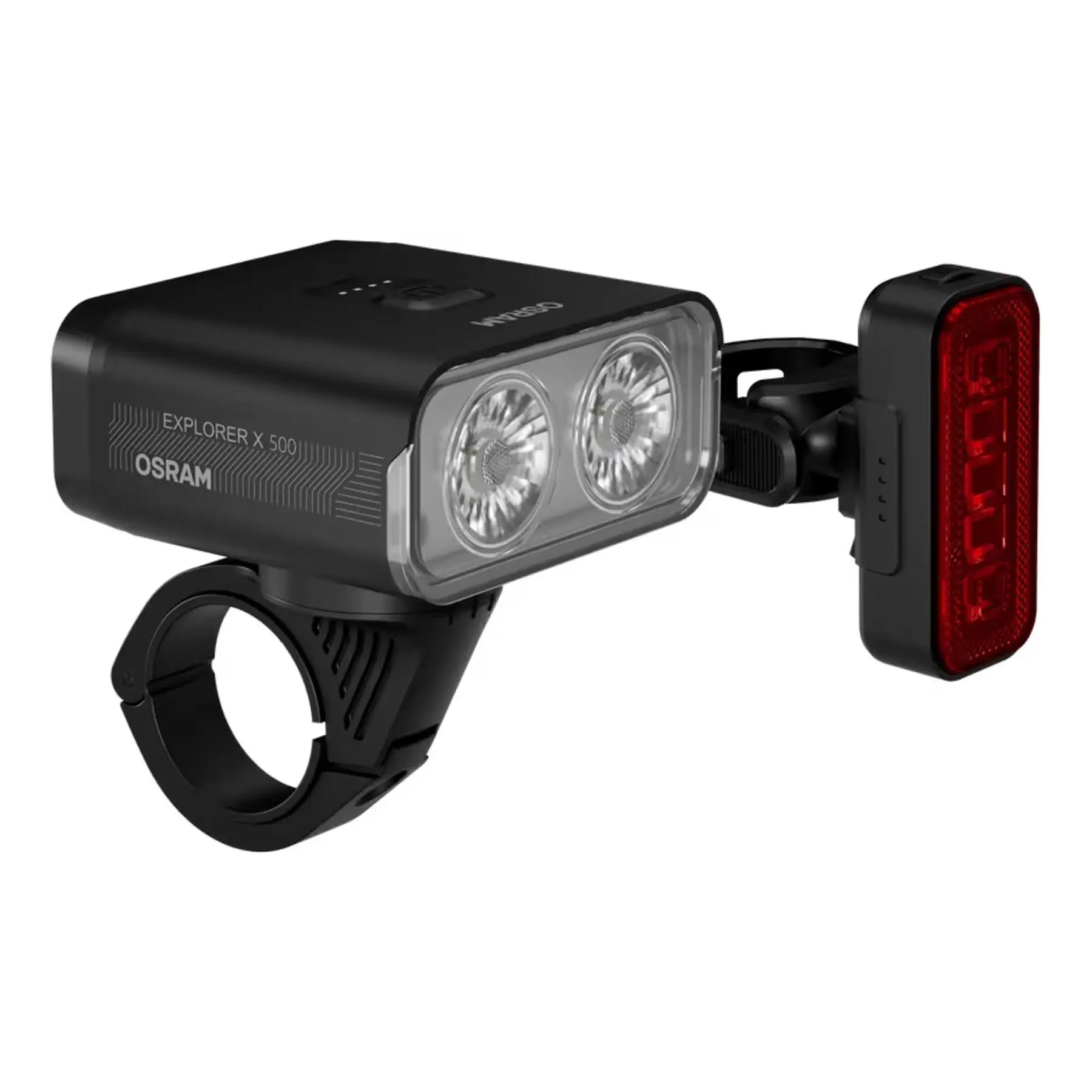 Image of Wiederaufladbares USB-C Vorder- und Rücklicht Osram Explorer X500