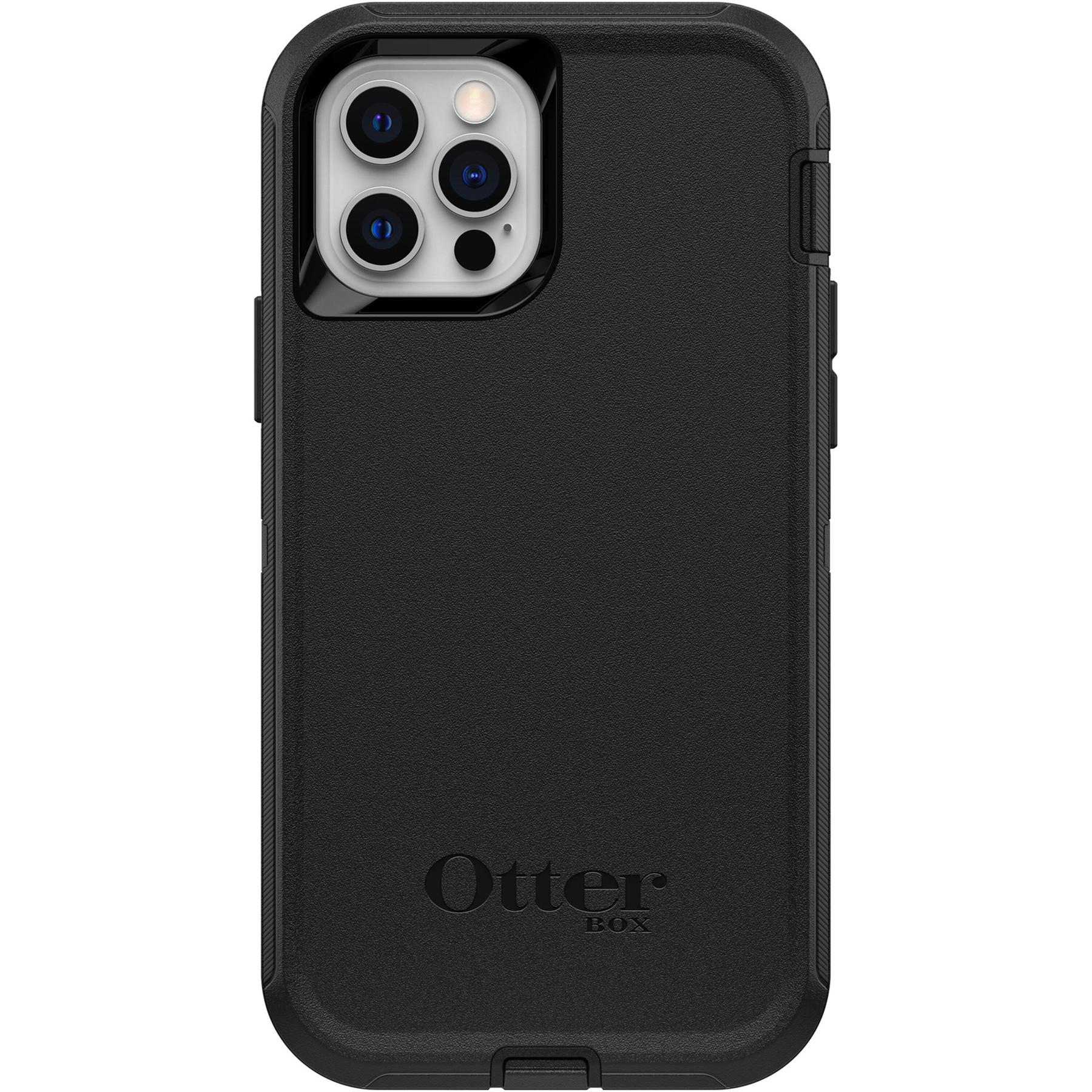 0840104215685 - Otterbox Defender Backcover Apple iPhone 12 iPhone 12 Pro Schwarz Induktives Laden Staubdicht Stoßfest