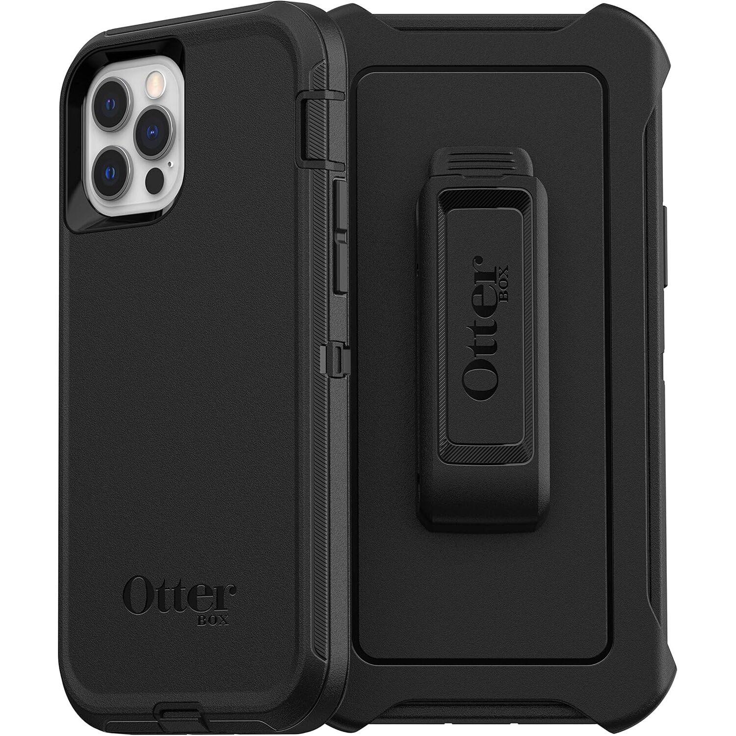0840104224038 - Otterbox Defender - ProPack BULK Backcover Apple iPhone 12 iPhone 12 Pro Schwarz Induktives Laden Staubdicht Stoßfest 0840104224038 - Otterbox Defender - ProPack BULK Backcover Apple iPhone 12 iPhone 12 Pro Schwarz Induktives Laden Staubdicht Stoßfest