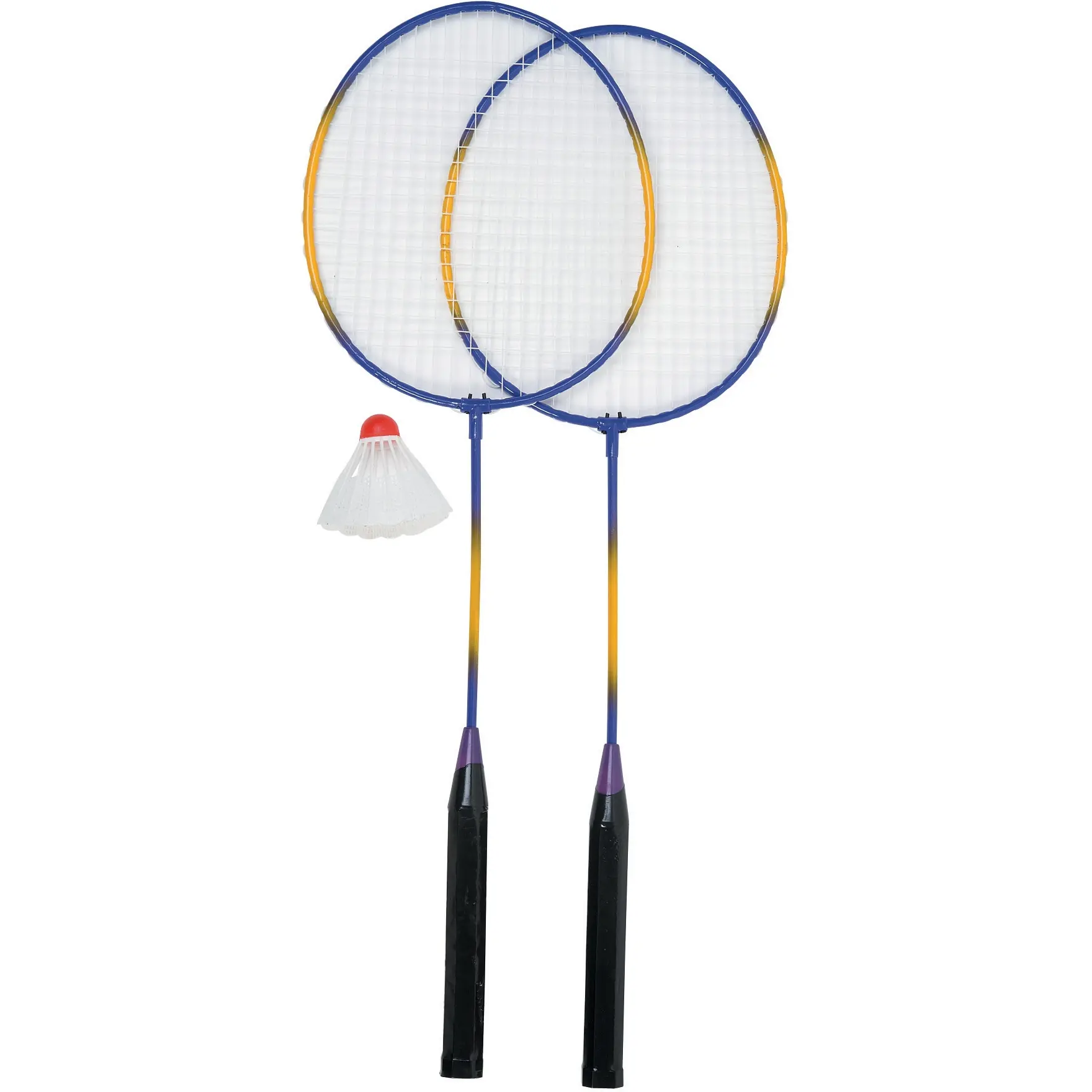 Badmintonschläger + Federball Out2Play o2p (x2)