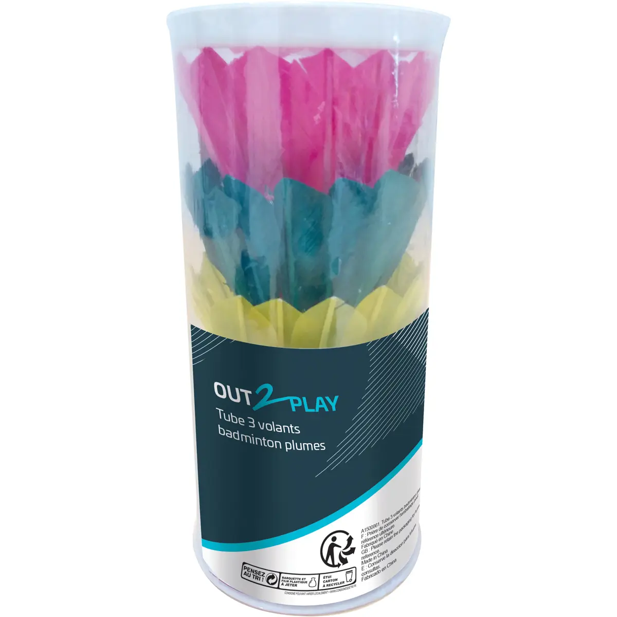 3437015008610 - Balltuben Federball Badminton-Flugzeuge (x3)