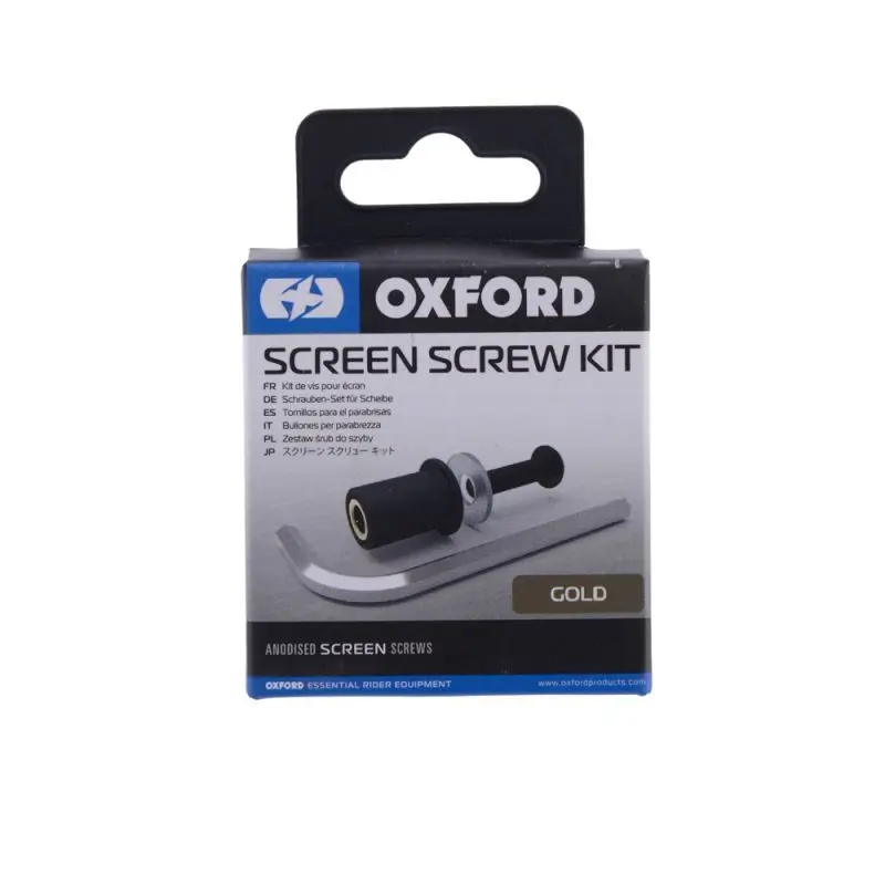 Kit 8 vis de fixation de bulle Oxford dorÃ©