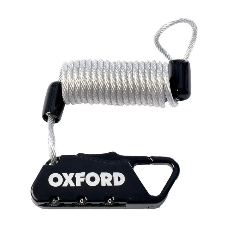 Zurücksetzbares 3-stelliges Kombinationsschloss mit Kabel Oxford