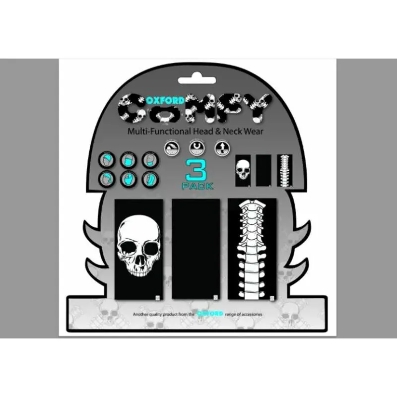 Lot de 3 tours de cou comfy oxford skeleton