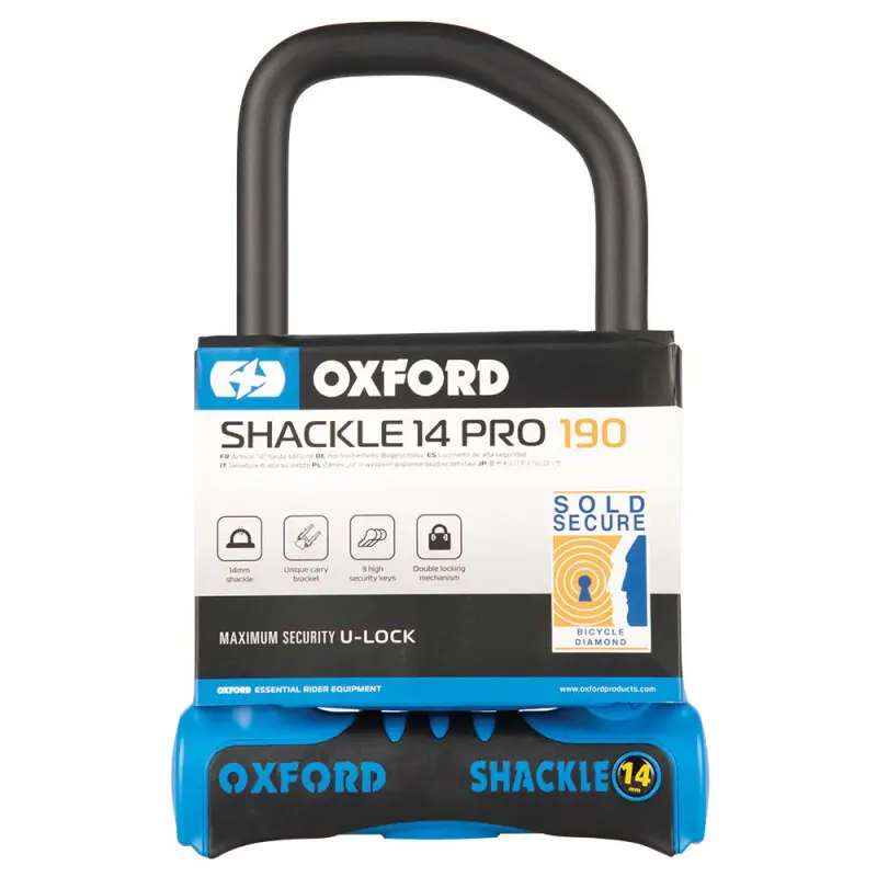 U-Schloss motorbike Oxford Shackle14 Pro U-Lock