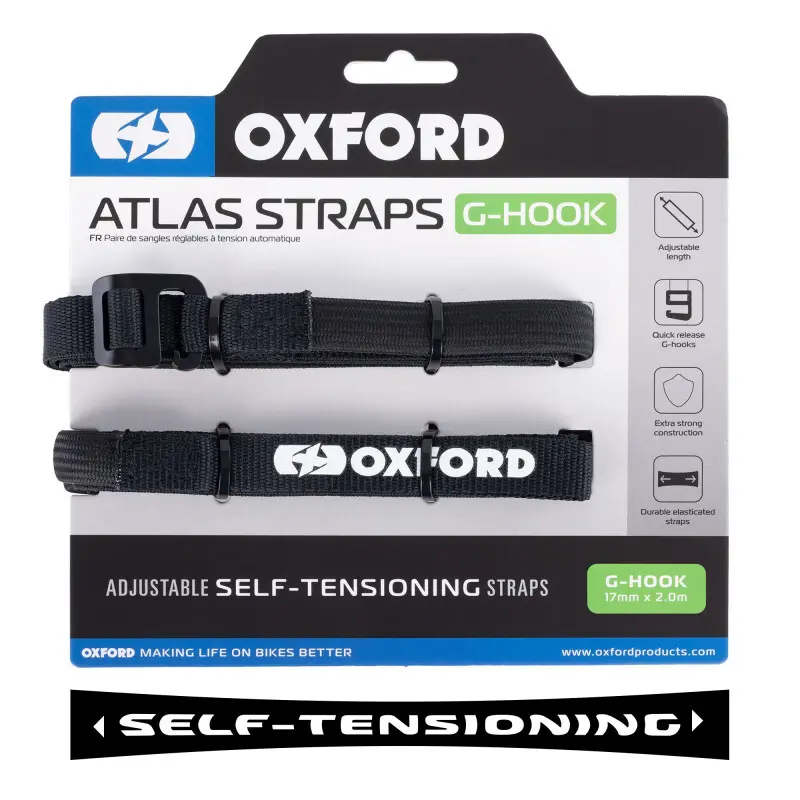 Motorradgurt Oxford Atlas G-Hook (x2)